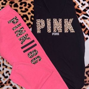 Vs PINK cheetah Set